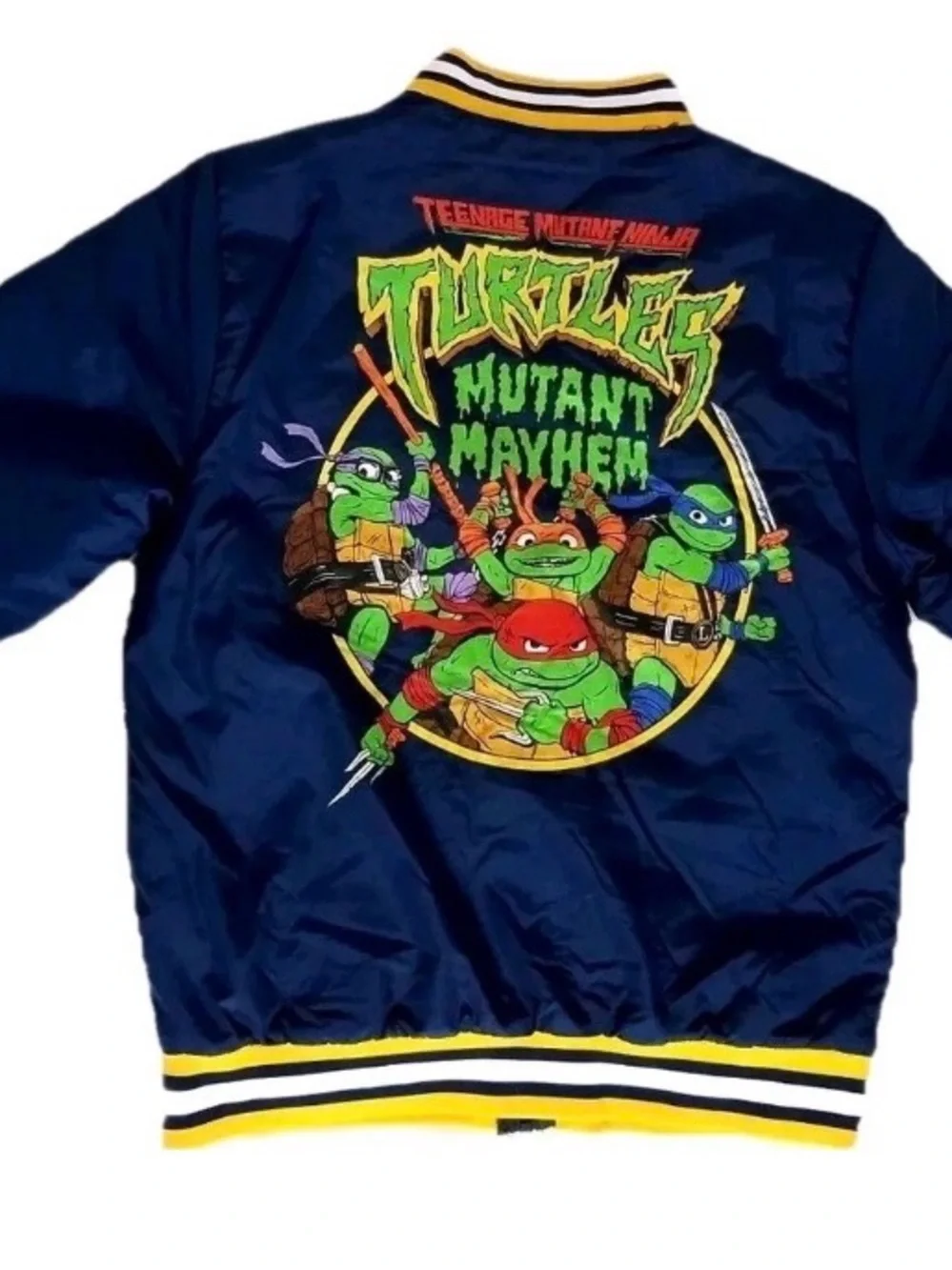 Teenage mutant ninja turtle bomber jacket boys size 4/5 mutant mayhem